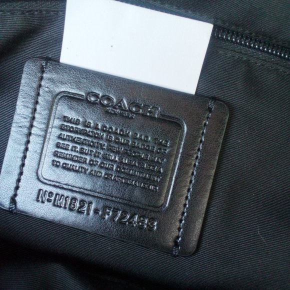 Mens leather coach backpack - Picture 2 of 3